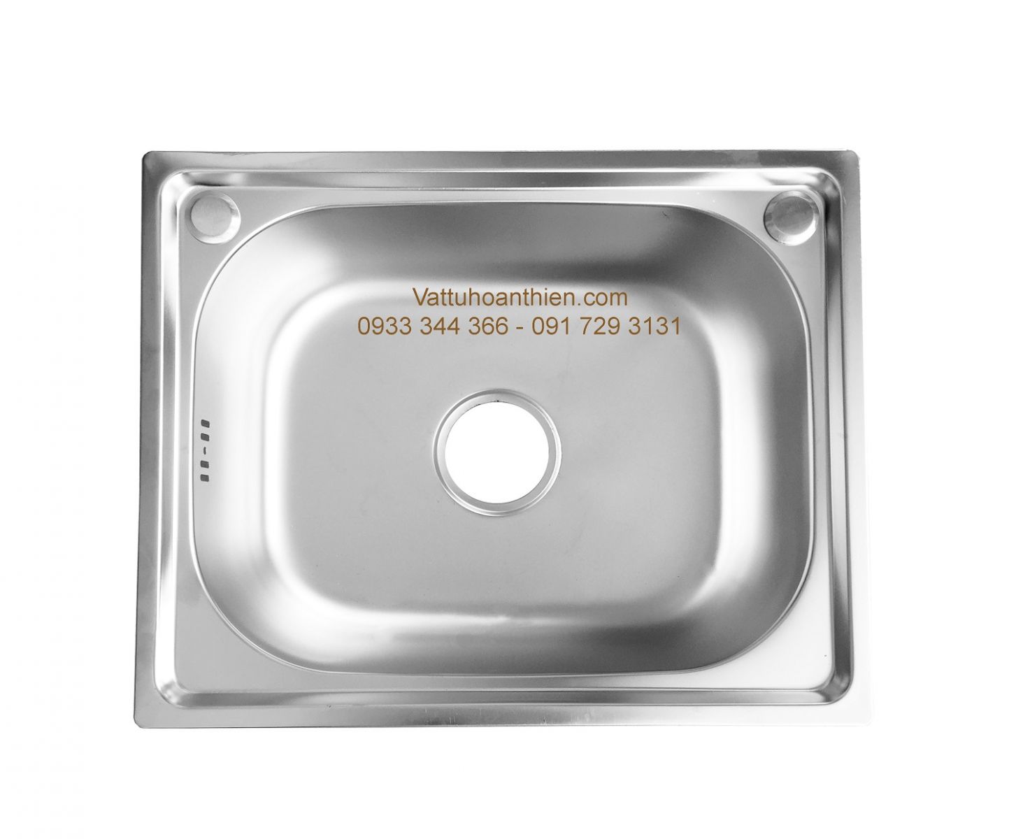 Chau rua inox 1 hoc nho