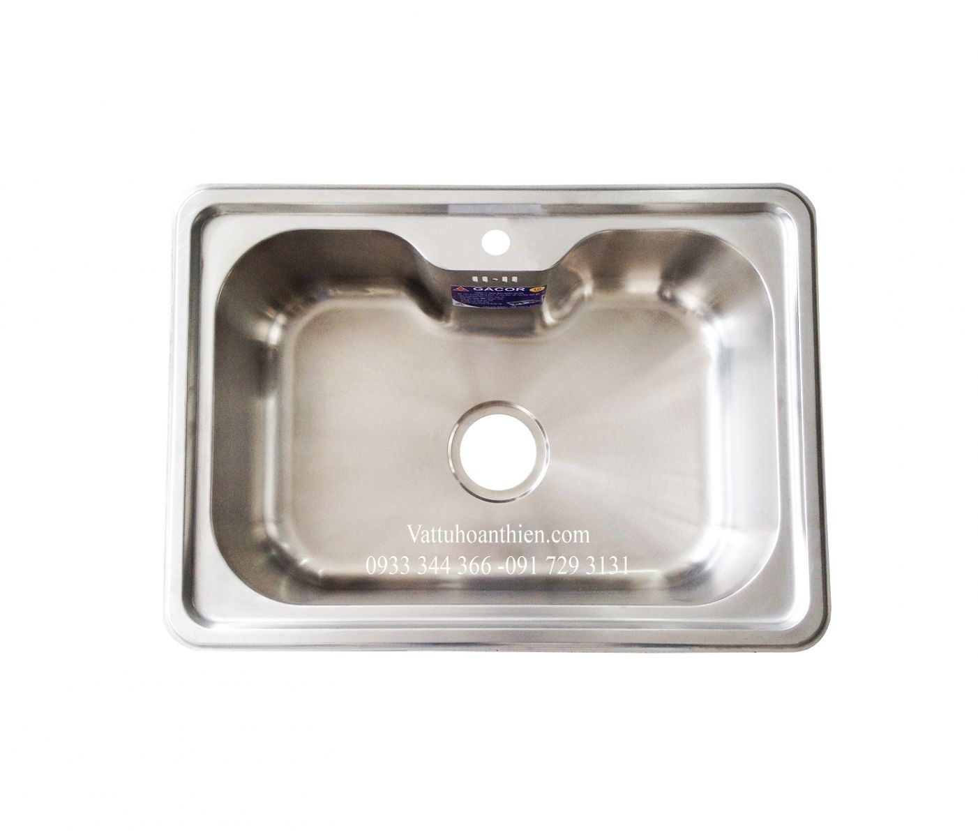 Chau rua chen inox 304 1 hoc lon