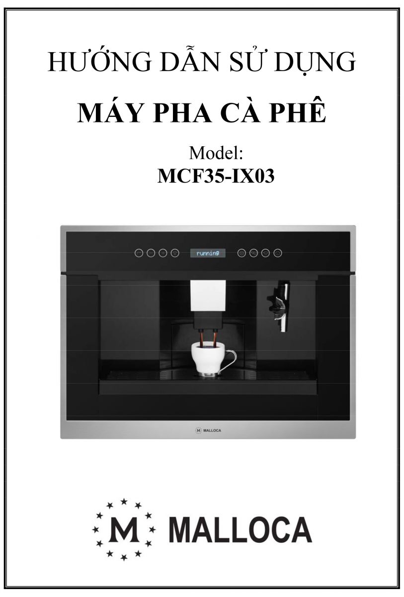 Huong dan su dung may pha ca phe MCF35-IX03
