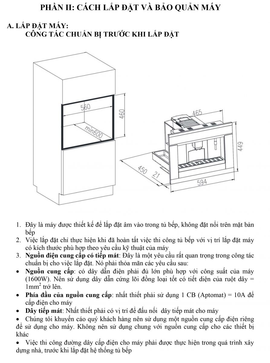 Huong dan su dung may pha ca phe MCF35-IX03