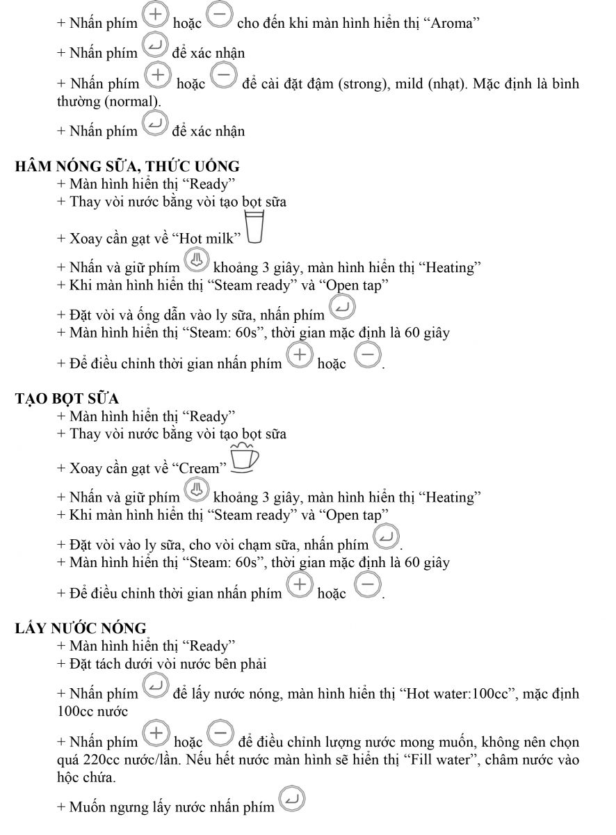 Huong dan su dung may pha ca phe MCF35-IX03