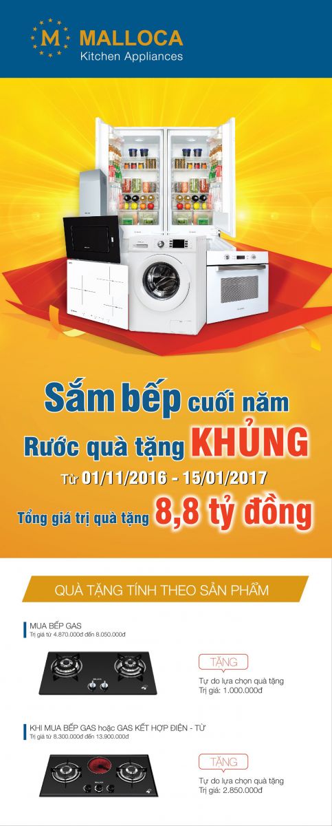 Thiet bi bep malloca khuyen mai cuoi nam 2016