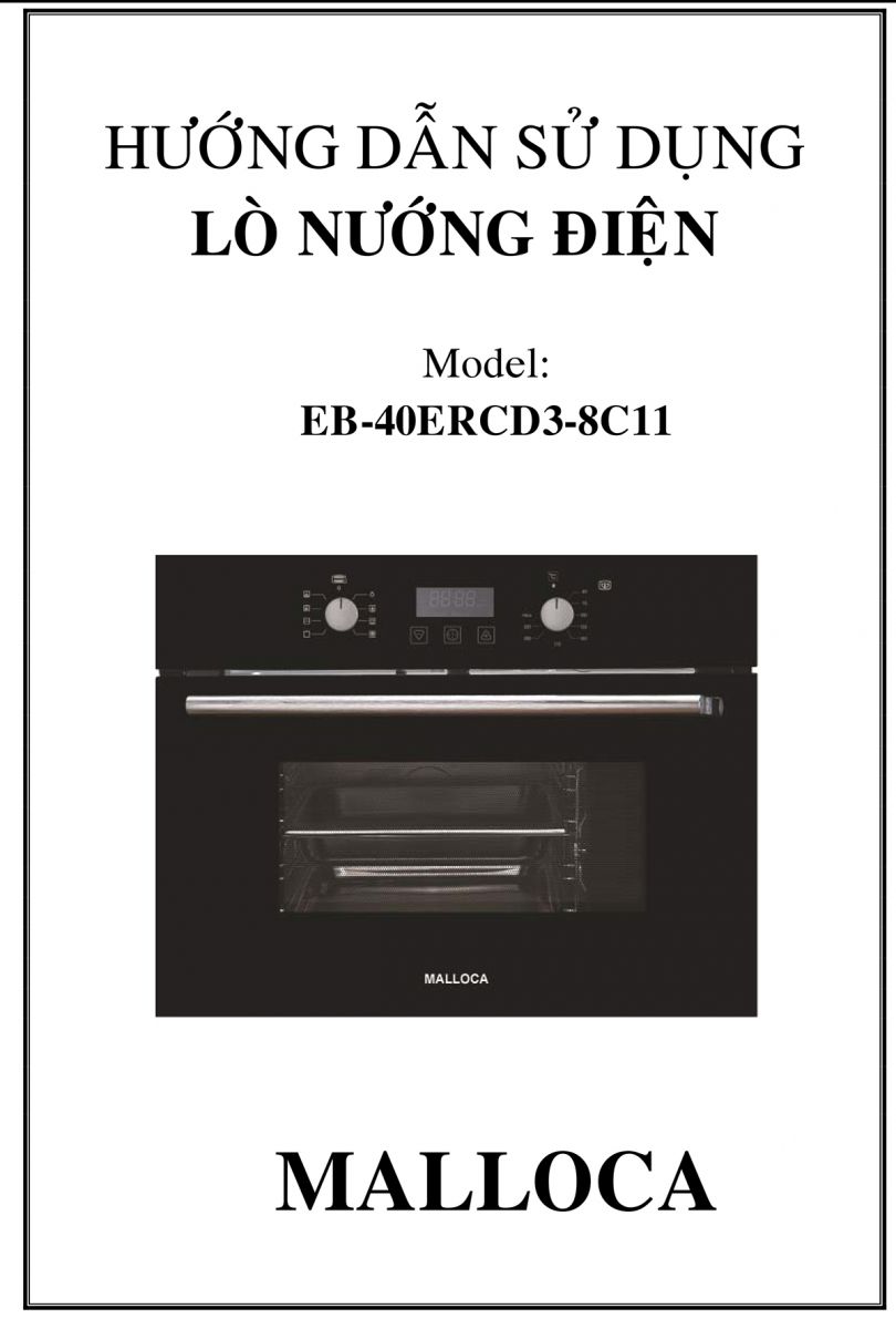 Huong dan su dung lo nuong dien EB-40ERCD3-8C11