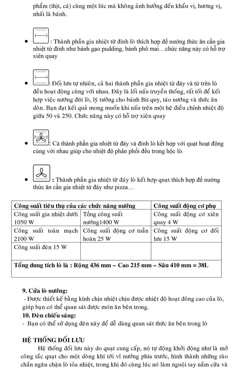Huong dan su dung lo nuong dien EB-40ERCD3-8C11