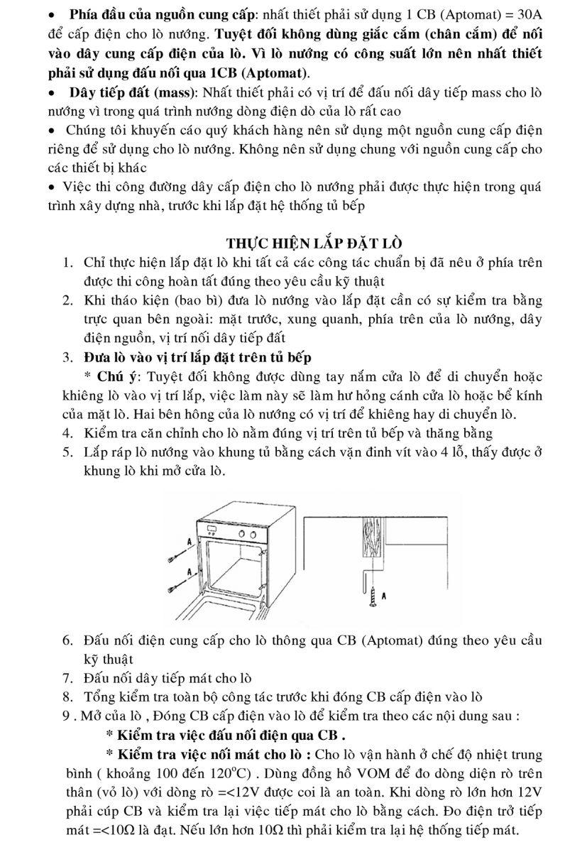 Huong dan su dung lo nuong dien EB-40ERCD3-8C11