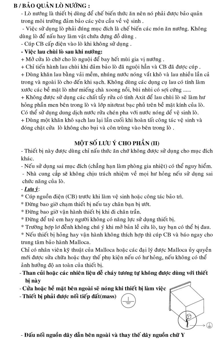 Huong dan su dung lo nuong dien EB-40ERCD3-8C11