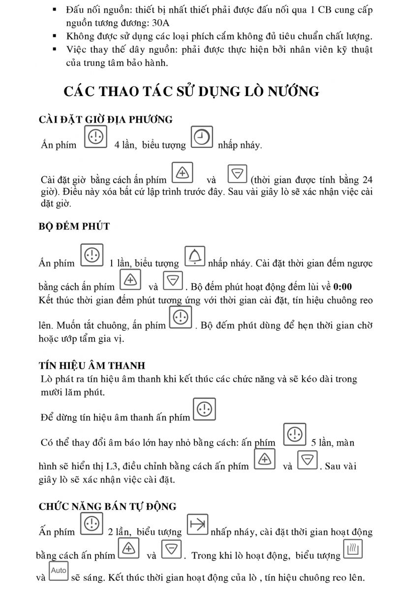 Huong dan su dung lo nuong dien EB-40ERCD3-8C11