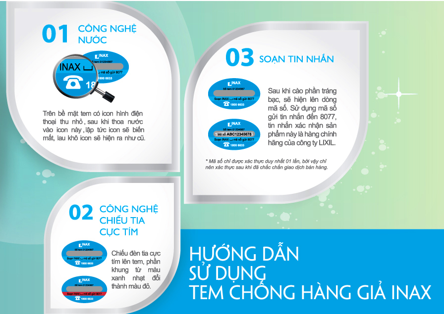 Tem inax chinh hang