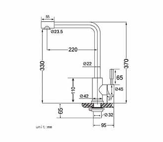voi-rua-chen-inox-nong-lanh-krc03