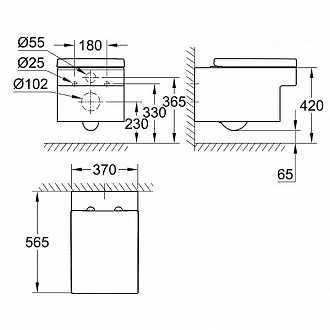 ban-cau-grohe-39244000-eurocube-treo-tuong