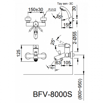 voi-sen-tam-nong-lanh-inax-bfv-8000s-5c