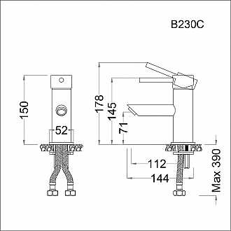 voi-chau-lavabo-nong-lanh-b230cu