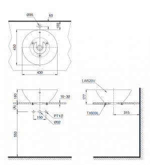 chau-lavabo-dat-ban-lt523s-xw
